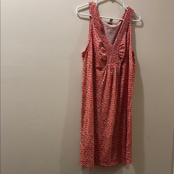 LOFT Orange Sleeveless V-Neck Sundress - XL - great condition - lightweight - Picture 1 of 5